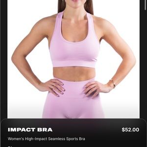 NWT ALPHALETE Impact Bra - Bloom SMALL